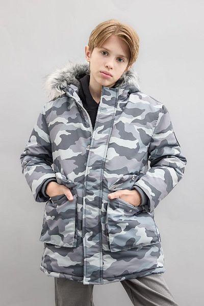 DeFacto Chlapecká parka – odepínací límec z umělé kožešiny, kapuce, plyšová podšívka C8787A824Cw