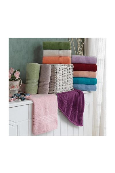 MAXSTYLE Red 70X140Cm Cotton Venus Towel