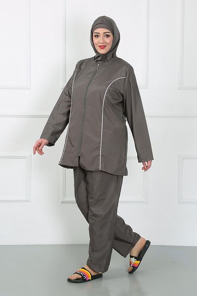 Celira Large Size Hijab Large Swimsuit Smoke 44010