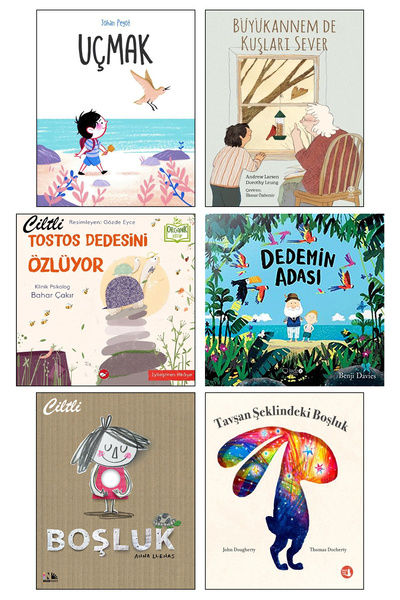 Martı Çocuk Yayınları Uçmak Büyükannem de Kuşları Sever Tostos Dedesini Özlüy...