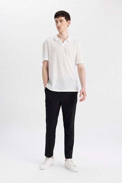 DeFacto Relax Fit Straight Leg Crinkle Trousers C3930AX24SM