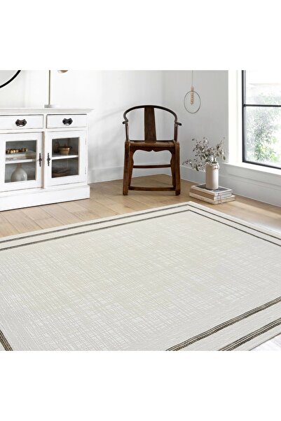 HBC Galata Yumuşak Dokulu Modern Desen Bej Oturma Odası Salon Mutfak Genç Oda...