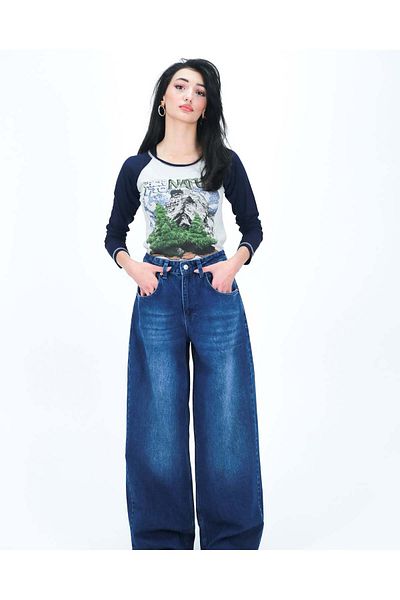 SEFUR Trend Unisex BAGGY Loose Fit Παντελόνι JEAN