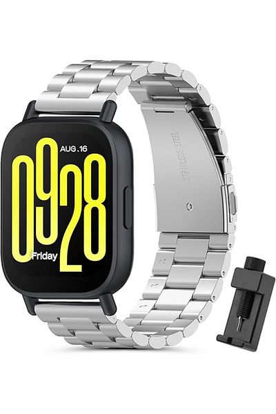 Fibaks ساعة Xiaomi Redmi Watch 5 Active / Watch 5 Lite متوافقة مع سوار الساعة الفولاذ المقاوم للصدأ والمقصّر