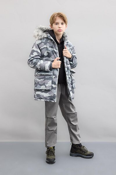 DeFacto Chlapecká parka – odepínací límec z umělé kožešiny, kapuce, plyšová podšívka C8787A824Cw