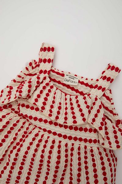 DeFacto Striped Sleeveless Dress for Baby Girl - C7126A524SM