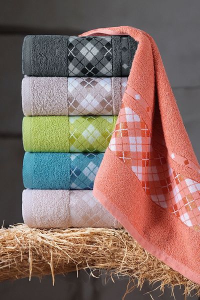 Miss Paris Home Velora 6-Piece Towel Set - Hand and Face 100% Cotton 50X90 cm
