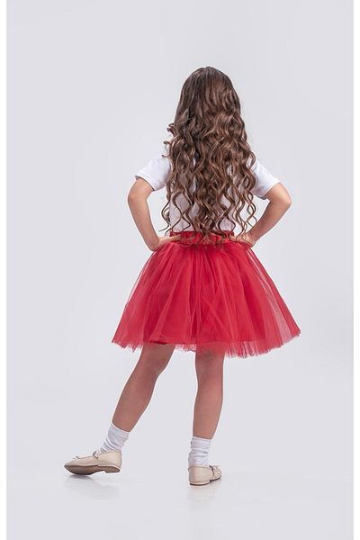 Mnk Baby&Kids Rainbow Tutu Girl's Skirt M00727 Red