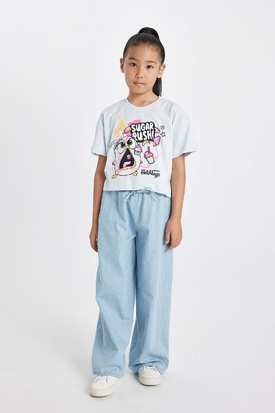 DeFacto Tricou cu mânecă scurtă Hatsune Miku pentru fete C6333a824hs