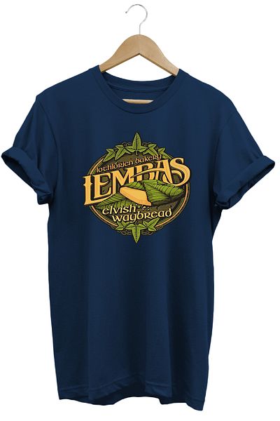 remonz Lotr Lord of the Rings Lembas Peksimeti εμπριμέ 100% βαμβακερό κανονικό μπλουζάκι