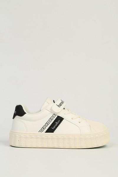 Benetton Pantofi sport albi pentru copii BNI-11558