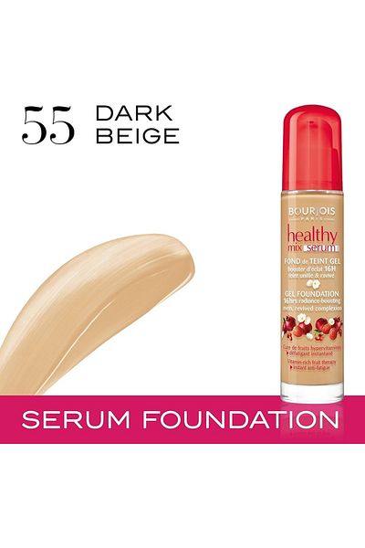 Bourjois 🌟 Bourjois Healthy Mix Anti-Fatigue Foundation – 55.5 Honey (30 ml)