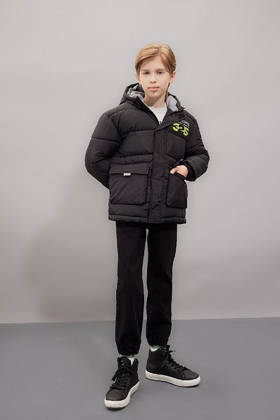 DeFacto Boy's Water Repellent Hooded Puffer Jacket - C5522A824Au
