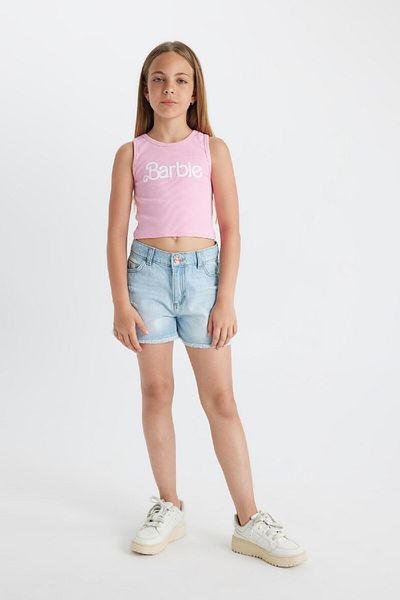 DeFacto قميص داخلي برقبة دائرية للفتيات من Barbie C5952a824hs