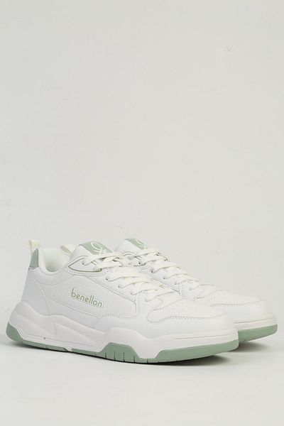 Benetton White Men's Sports Shoes Imported Bni-11505