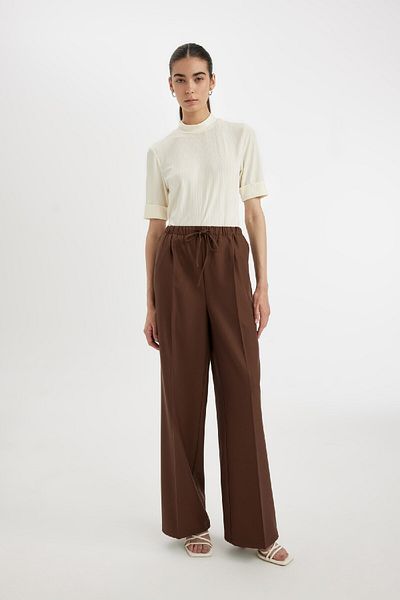 DeFacto Half Turtleneck - Ribbed Camisole Basic T-Shirt B1177Ax24Au