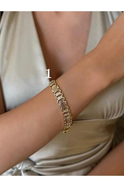 biralışveriş XUPİNG 14 K ALTIN RENGİ VİP SERİ BİLEKLİK 17 +2 CM