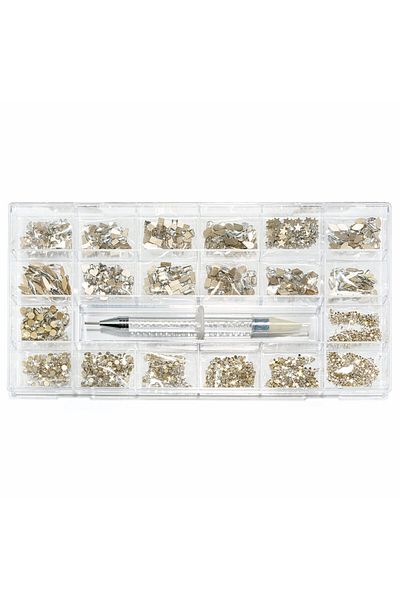 Cupio Crystal Clear Nail Crystals 1000 pieces
