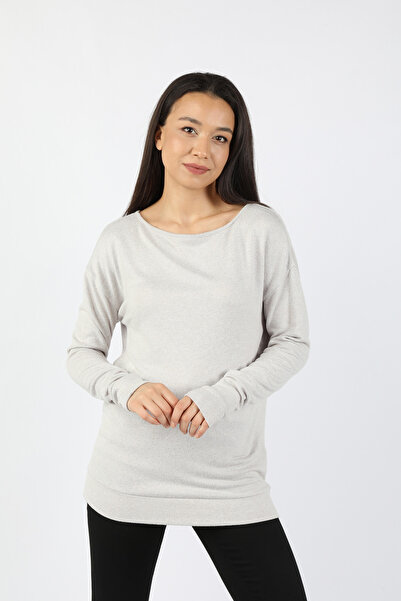 BALİNS Kadın Damla Muline Triko Gri