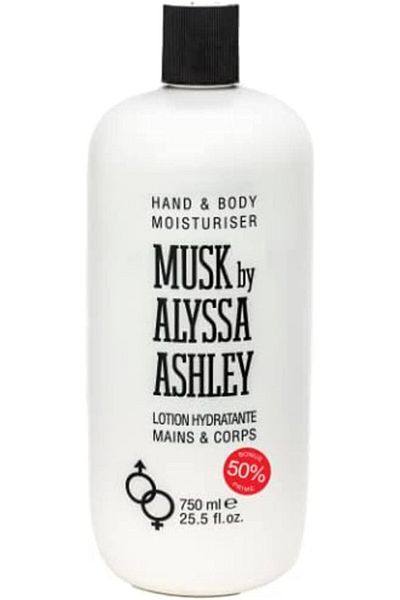 Alyssa Ashley ALYSSA ASHLEY Musk Hand & Body Mositurising Body Cream Musk Fragrance Body Lotion 750ML