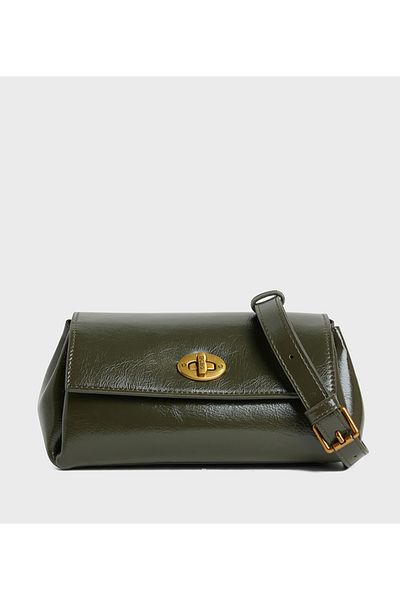 BCBG Twisted lock Crossbody Bag with logo detail