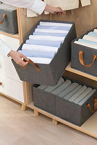 Sertil 1 Piece 45X25X20 Linen Steel Frame Cabinet Interior Shelf Organizer Fo...