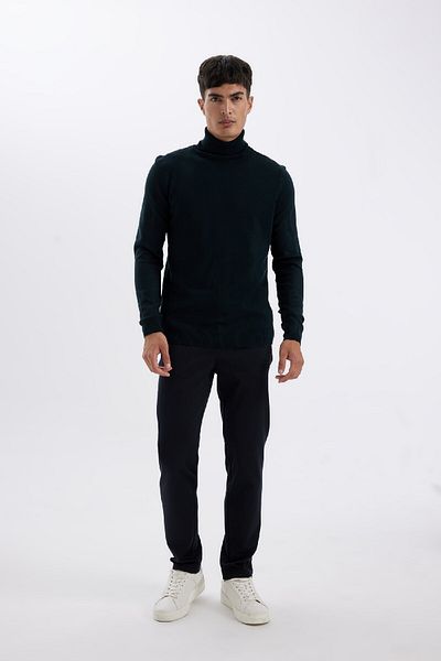 DeFacto Slim Fit Slim Fit Turtleneck Basic Plain πουλόβερ πουλόβερ R1124az