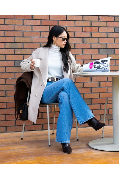 SCL Pocket Coat with Knitted Sleeves