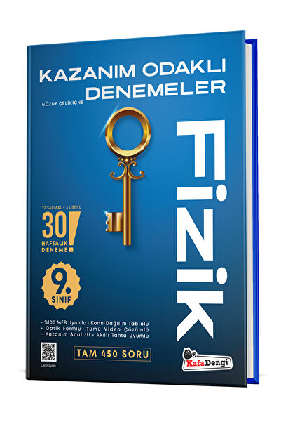 Kafa Dengi Yayınları 9. Sınıf KOD Fizik Haftalık Sarmal Deneme