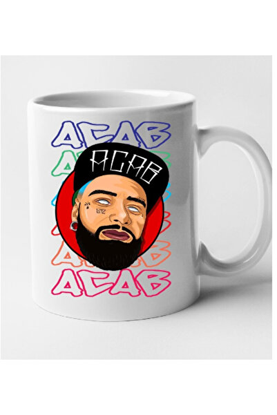 OEM Cană albă personalizată ediție Rap - ACAB, INOVATIX®. 330 ml