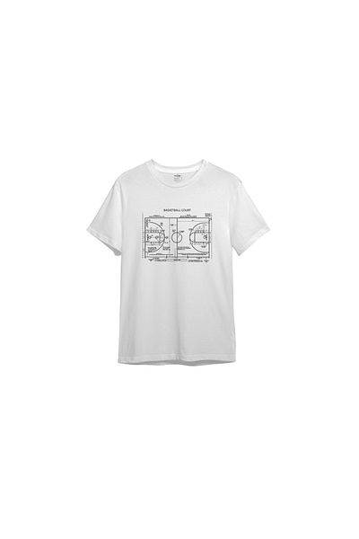 The Lucid Lab Tricou teren de baschet - alb