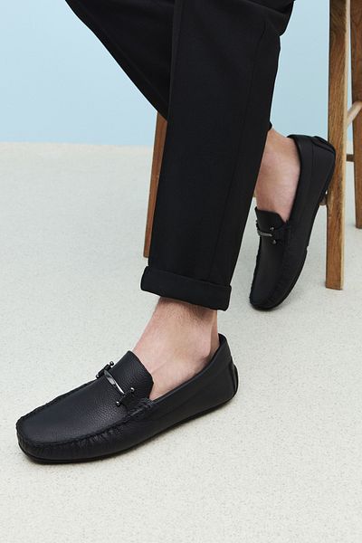 Ziya Men's Genuine Leather Shoes 1511007 Zb02 Black