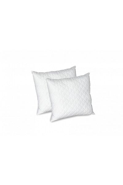 ALCAM Set Of 2 Pillows, Quilted Microfiber, 70x70 Cm