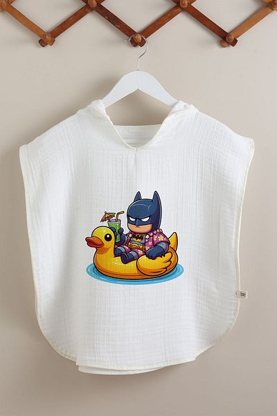 Tuğba Kuğu 4 Layer Muslin Poncho - Summer Vibes
