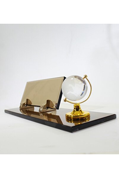 Art Online Kristal Masaüstü Dünyalı Isimlik Cam Kristal Dünyalı Masa Isimliği