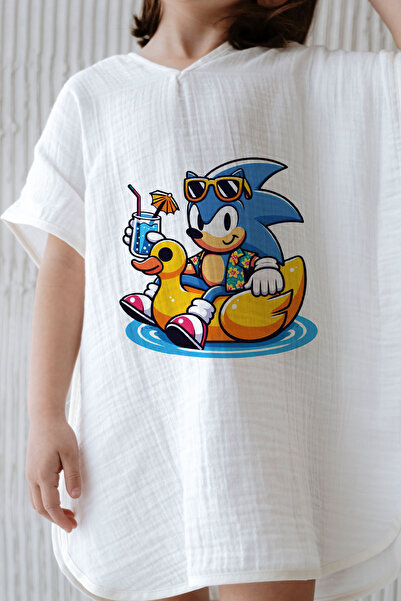 Tuğba Kuğu 4 Layer Muslin Poncho - Summer Vibes