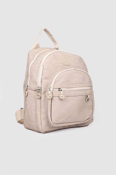 La La'Graccio Paris Rucsac pentru femei La'Graccio Paris - Laves Crinkle Mink cu mai multe compartimente