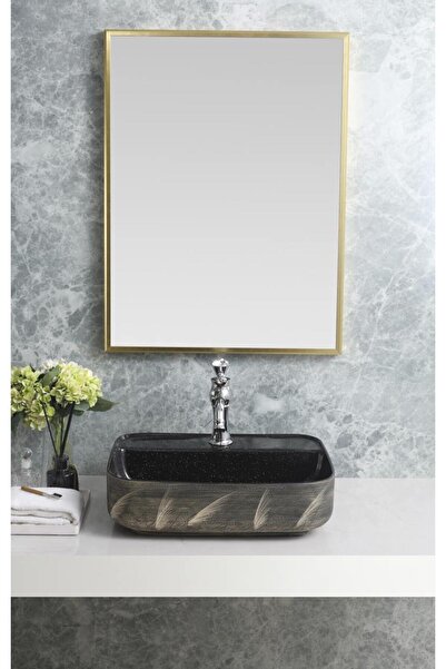 harmeh TEZGAH ÜSTÜ ÇANAK LAVABO H112 50X41*14 CM