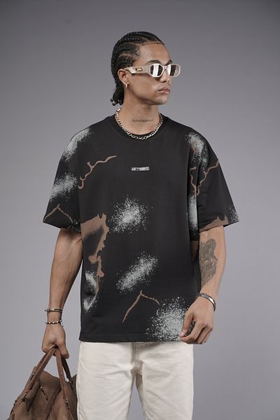 Butik TREND WE Μπλουζάκι με στάμπα με 2 νήματα από ύφασμα Oversize Fit