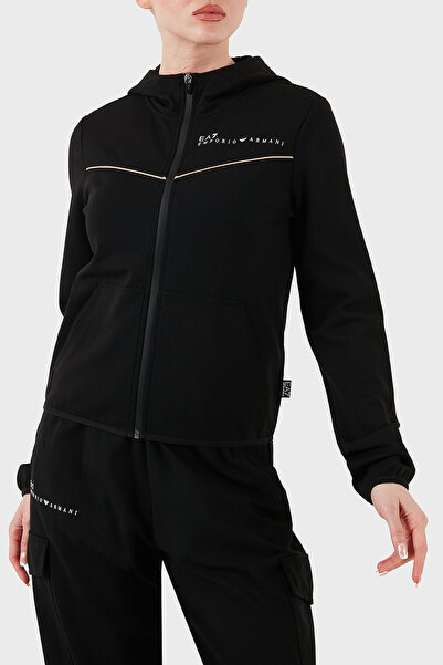 EA7 Streç Pamuklu Regular Fit Kapüşonlu Sweat SWEAT 7W000278 AF12501 UC001