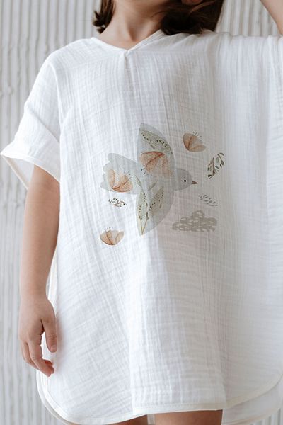 Tuğba Kuğu 4 Layer Muslin Poncho - Summer Vibes