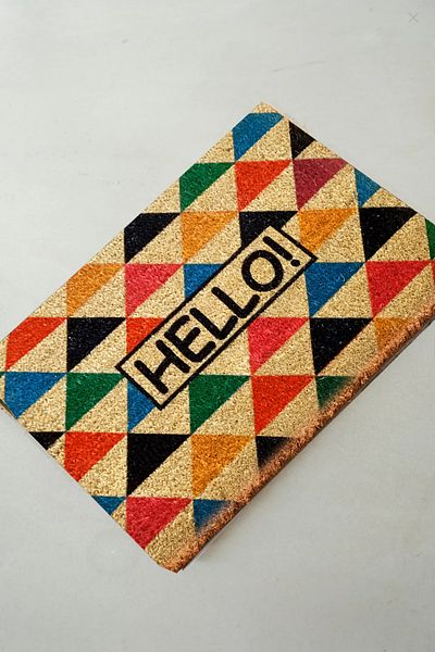 Chilai Home Coco Triangles Natural Koko Mat 40X60 cm