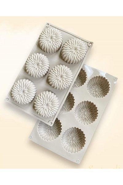Siliko World Candle Mold, Soap Mold, Cake & Pastry Mold Silicone Mold 7cm