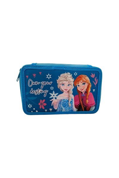 Frozen Pencil case with 3 compartments, 20x13x7 cm, equipped, 43 pieces, multicolor, Frozen