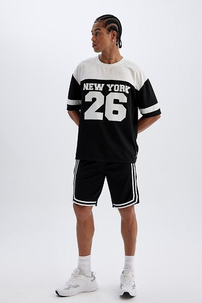 DeFacto Μπλουζάκι ποδηλάτου Oversize Fit DeFactoFit A1696AX24SM