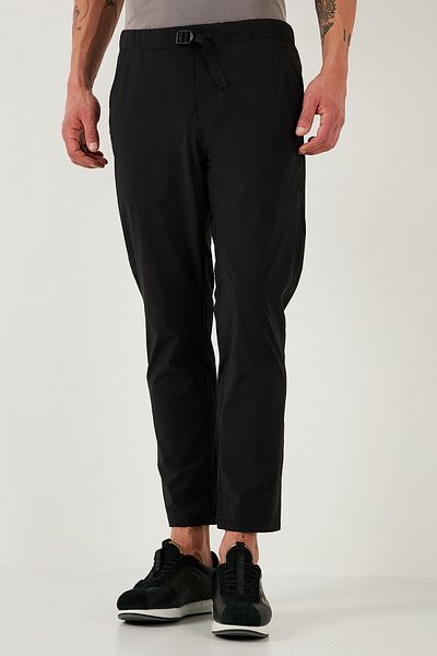 Buratti Slim Fit Elastic Waist Pipe Leg Belt Λεπτομερές παντελόνι Ανδρικό τζιν παντελόνι 5543S86JMILANO