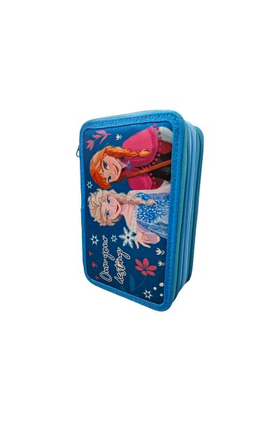 Frozen Pencil case with 3 compartments, 20x13x7 cm, equipped, 43 pieces, multicolor, Frozen
