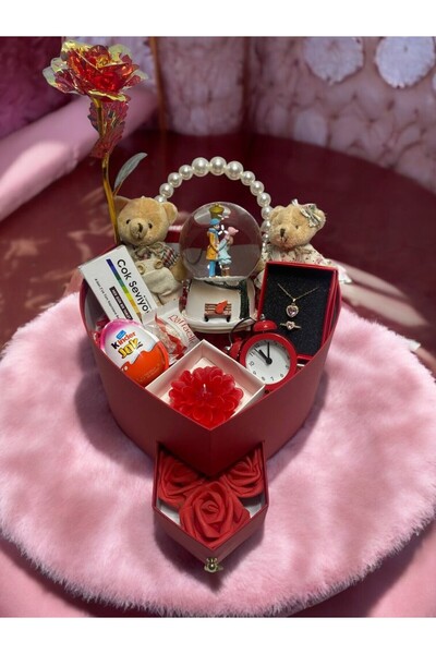 miraybutikhediyelikesya Sevgiliye Hediye Kutusu, Romantik Hediye, Kar Küresi,...