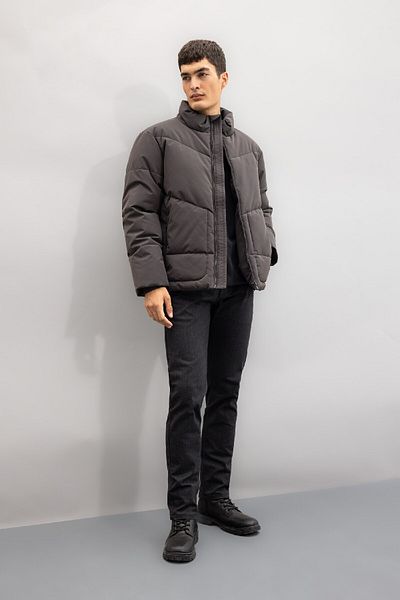 DeFacto Slim Fit Coat Slim Fit Stand γιακά με τσέπη με φερμουάρ C9020ax24wn