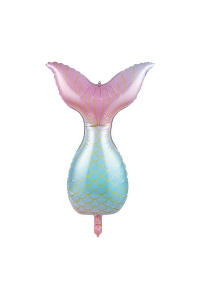Paparti 85*50 cm Mermaid Tail Foil Balloon Suitable for Helium Birthday Balloon